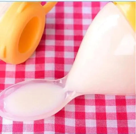 Silicone Baby Bottle, Rice Cereal Spoon, Feeding Bottle
