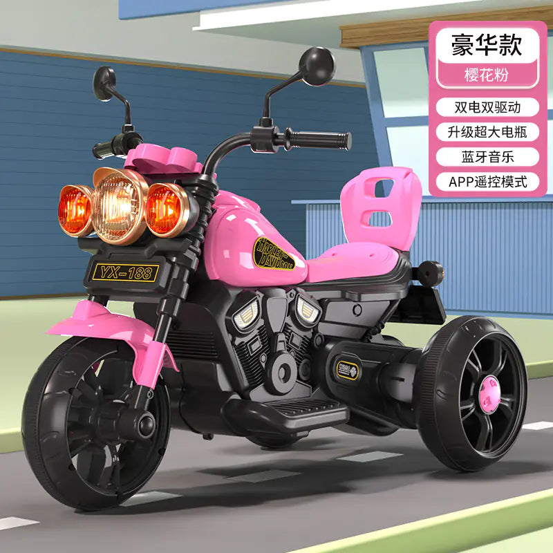 Children's Electric Trike with Remote Control (Battery-Powered)