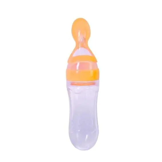 Silicone Baby Bottle, Rice Cereal Spoon, Feeding Bottle