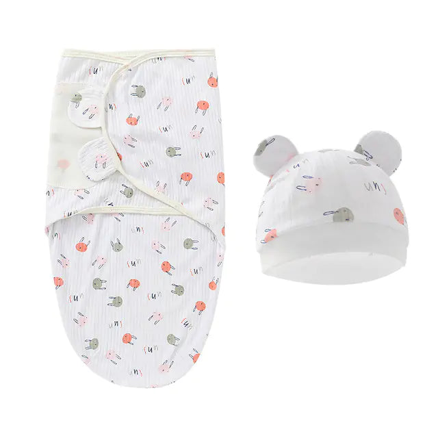 Cotton Swaddling Sleeping Bag Set for Newborns
