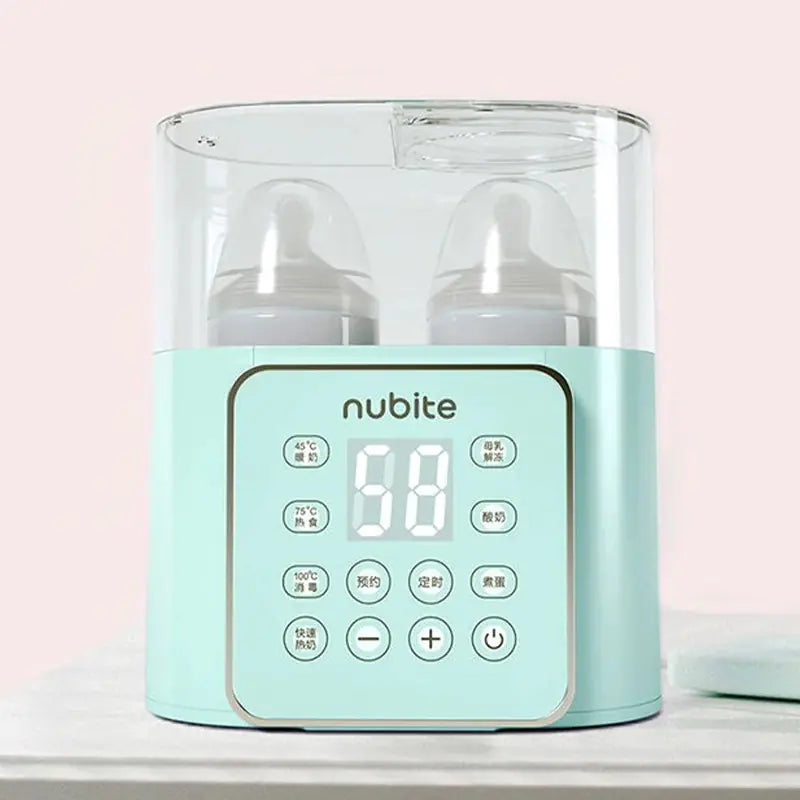 Large Screen Dual Bottle Baby Milk Warmer & Sterilizer