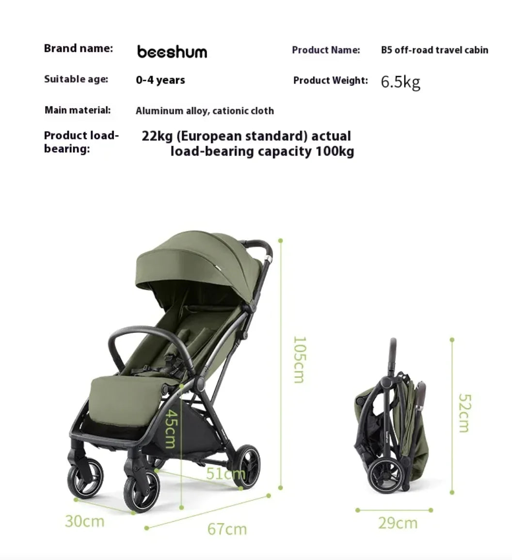 Lightweight Folding Baby Stroller