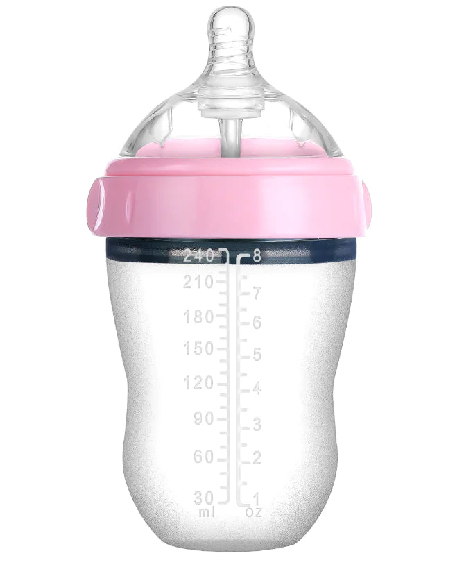 Baby Bottle with Spoon for Easy Feeding