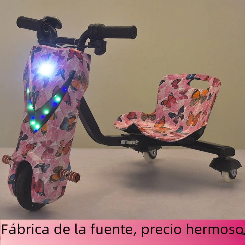 Mini Electric Drift Trike - Ultraman Style 6-Inch