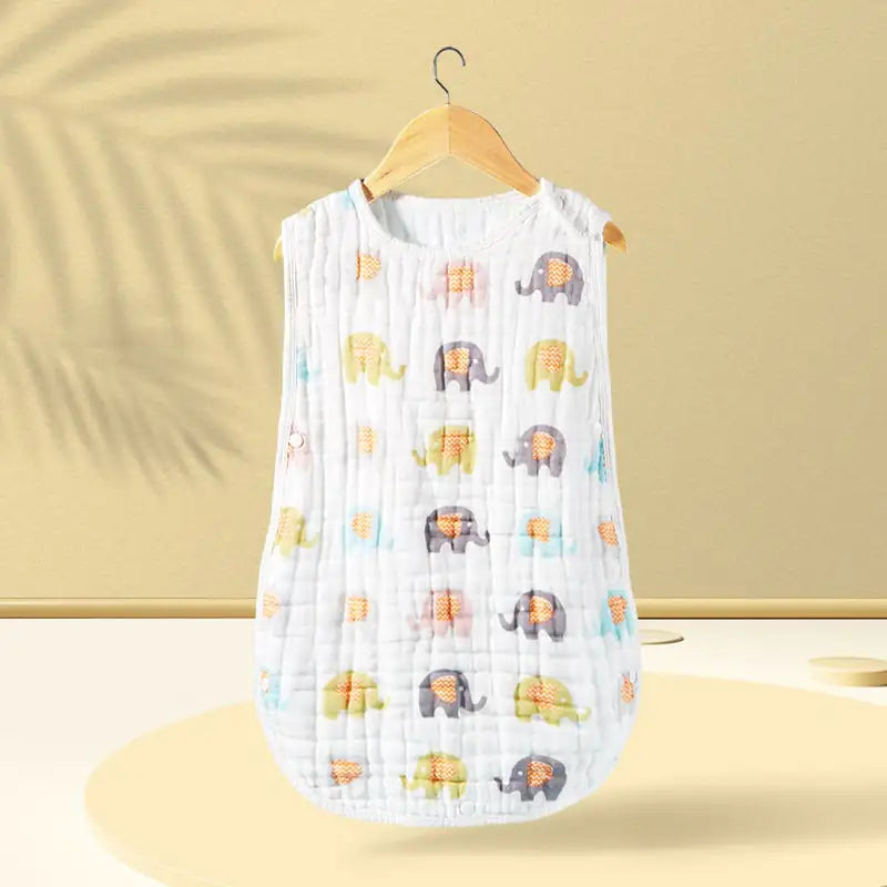 Cotton Gauze Baby Sleeping Bag Anti-Kick Vest