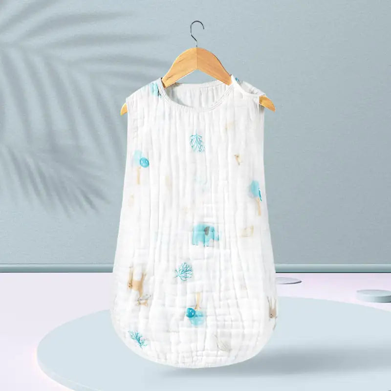 Cotton Gauze Baby Sleeping Bag Anti-Kick Vest