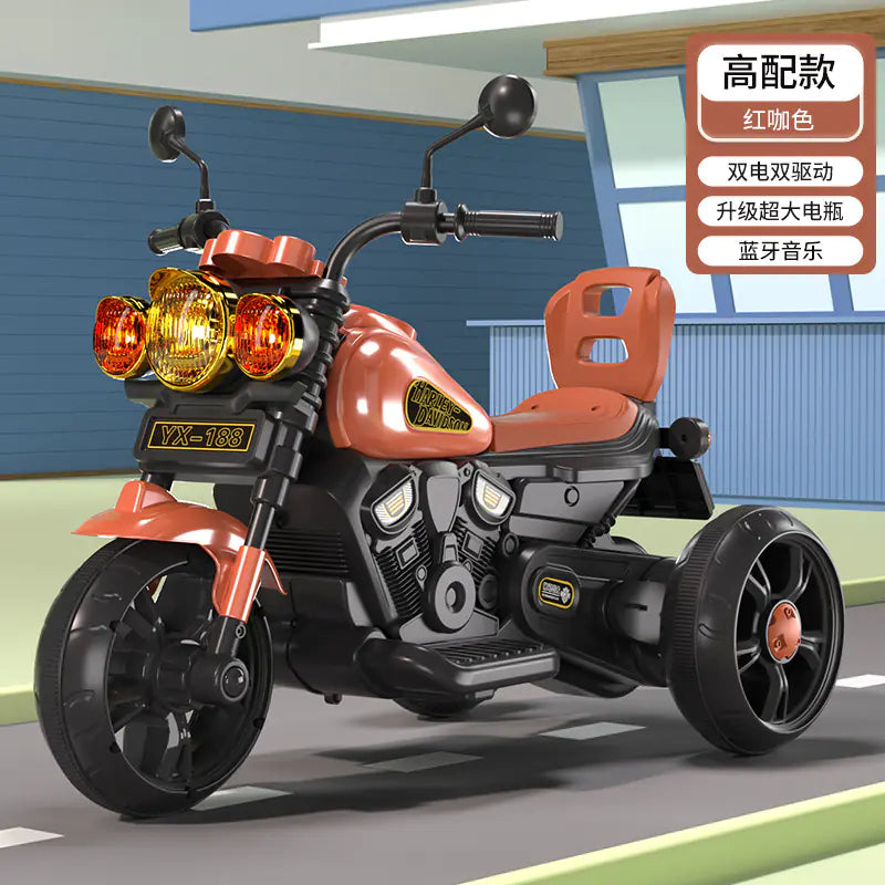 Children's Electric Trike with Remote Control (Battery-Powered)