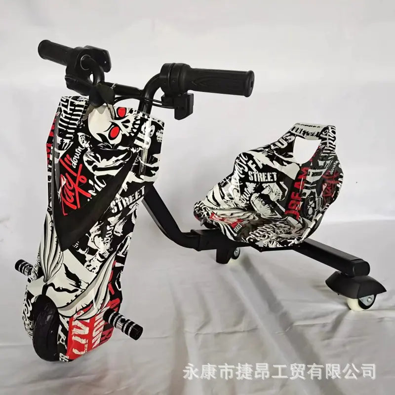 Mini Electric Drift Trike - Ultraman Style 6-Inch