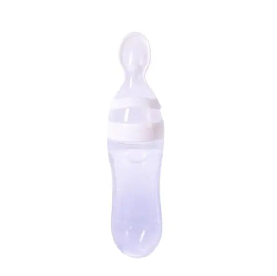Silicone Baby Bottle, Rice Cereal Spoon, Feeding Bottle