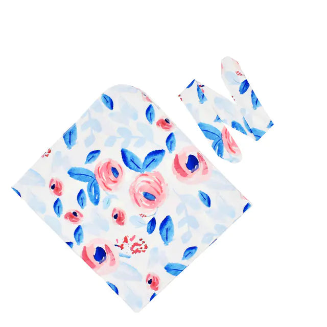 Newborn Baby Sleeping Bag with Swaddling Cap and Quilt