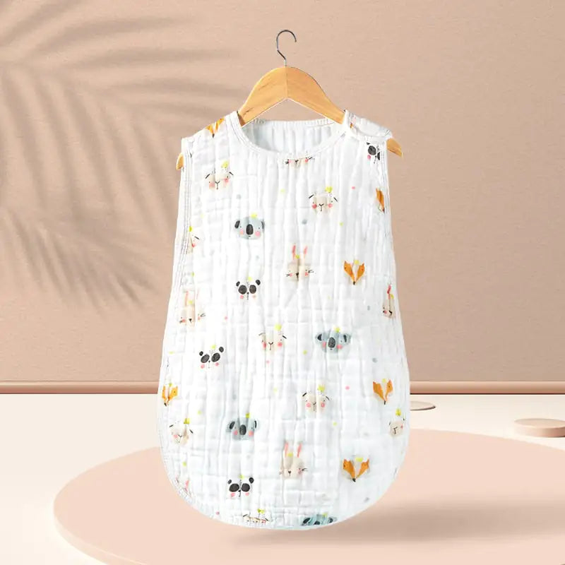 Cotton Gauze Baby Sleeping Bag Anti-Kick Vest